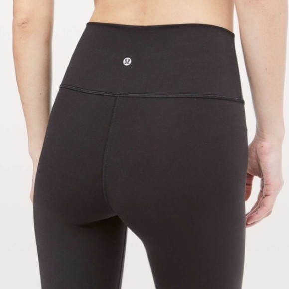 Lululemon Wunder Under Crop (Hi-Rise) *Full-On Luxtreme 21" Black Size 10 W6ATTS - Picture 11 of 12